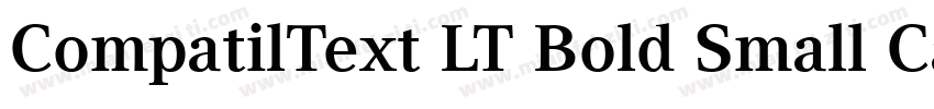 CompatilText LT Bold Small Caps字体转换